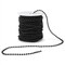 Black Pearl Beads on a String Roll for Crafts (4 mm, 25 Yards)